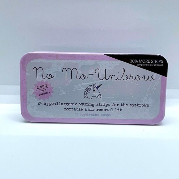 NIB No Mo-Unibrow (24) waxing strips Portable Kit - Picture 4 of 7